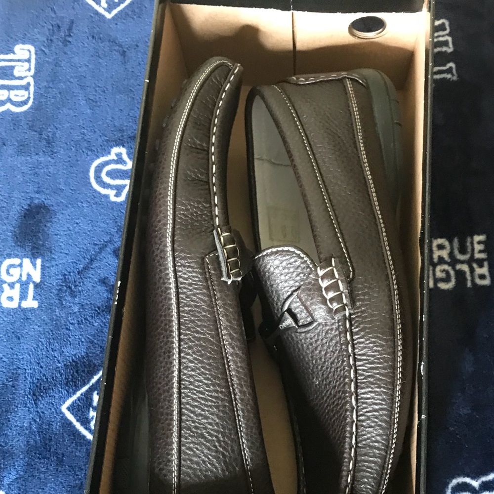 Pelle Pelle Men’s Brown Leather driving Mocs SZ 11